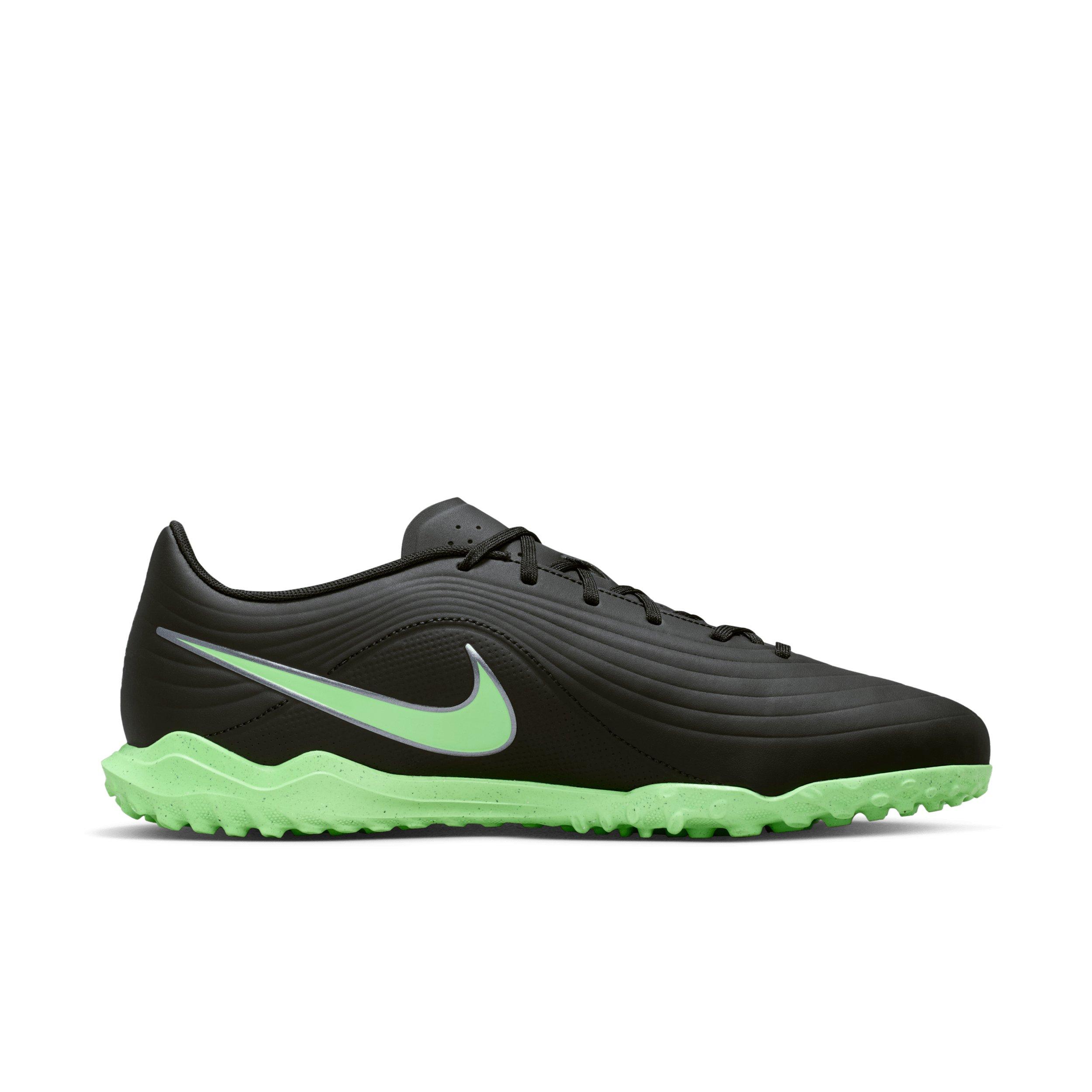 Nike Tiempo Maestro Club Turf "Black/Black/Illusion Green" Men's Soccer Shoe - BLACK/BLACK/GREEN